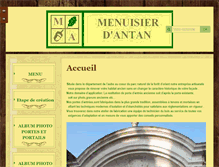 Tablet Screenshot of menuisierdantan.com